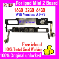 Original Unlocked Plate For Ipad MINI 2 Wifi+3G SIM Version A1490 A1491 Motherboard 16GB 32GB 64GB Wifi Version A1489 Mainboard