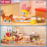 POP MART Molly Cooking Series Blind Box Toys Guess Bag Mystery Box Mistery Caixa Action Figure Surpresa Cute Model Birthday