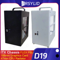 D19 4.7L A4 Chassis HTPC Mini ITX Game Computer Support Graphics Card RTX2070 I7 The Smallest Independent Display Case