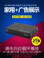 {台灣公司貨 可打統編}可內置硬盤移動高清廣告機盒子U盤視頻播放器機多媒體usb左右聲道