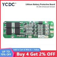 Enhanced 3S 20A 3S-20A 12.6v 18650 Lithium Li-ion Lipo Battery Charger Bms Protection Pcb Board Charging Protective Module