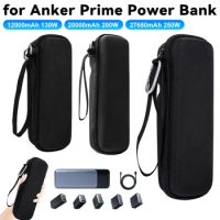 Carrying Case Waterproof Hard Travel Cover for Anker Prime Power Bank 12000mAh 130W/ 20000mAh 200W/ 27650mAh 250W Hardshell Bag
