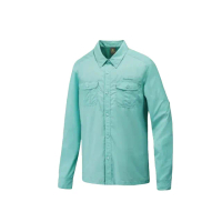 【Mountneer 山林】男透氣抗UV長袖襯衫-春綠-31B09-73(襯衫/男裝/上衣/休閒上衣)