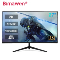 Bimawen 27 Inch 2K Monitor 165Hz Game Computer Display 2560*1440P HDR 100%SRGB 2MS Freesync IPS Mini PC for phone XBOX PS4 PS5