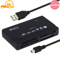 6 In 1 เครื่องอ่านการ์ด Multi Port Hub Converter micro USB2.0 OTG Adapter TF SD CF M2 MS XD Memory C