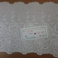 Renda Katun Tc Oriental Best Quality Warna Putih Per 1 Roll Dijamin Puas