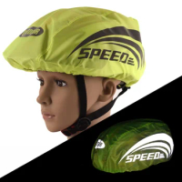 Cycle Helmet Waterproof Cover With Reflective Strip Cycling MTB Road Bike Helmet Rain Cover Oxford Cloth Protection Cover