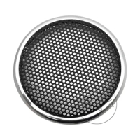 For 1 Inch Speaker Grill Cover 1" Car Audio Tweeter Decorative Circle Metal Mesh Grille Protection Conversion Net #Black
