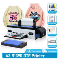 DTF Transfer Printer A3+ R1390 DTF Printer T Shirt Printing Machine With Curing Oven for Clothes Hoodies Jeans R1390 DTF Printer