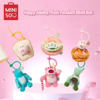 MINISO Blind Box Disney Pixar Happy Bakery Series Plush Pendant Kawaii Bag Decoration Anime Peripheral Birthday Christmas Gift