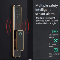 Waterproof WiFi Remote Unlock Smart Slide Door Digital Lock Code Fingerprint Electric Sliding Glass Wooden Door Lock
