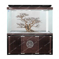 Widened Dragon Fish Tank Large and Medium Size Aquarium Super White Glass Office Large Aquarium