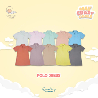 Baju Dress Polo Anak Perempuan Cotton Mom 1-6 Tahun