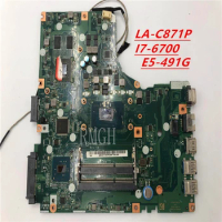 LA-C871P FOR ACER FOR ASPIRE E5-491G MOTHERBOARD A4WAD I7-6700 100% TESED OK