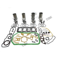 4D56 Engine Rebuilding Kit With Cylinder Gasket Set Piston Ring Liner For Mitsubishi Engine