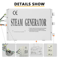 3KW 110V/220V Steam Generator Sauna Steam Bath Machine for Home Sauna Room SPA Steam Shower with Controller