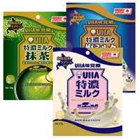 日本 UHA 味覺糖 牛奶糖 袋裝牛奶糖 特濃 塩味 鹽味 抹茶 綿綿牛奶糖 兒童軟糖 1563