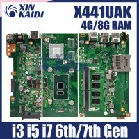 X441UA Laptop Motherboard For ASUS X441U X441UV X441UF X441UAK F441U A441U Notebook Mainboard I3 I5 I7 CPU 4GB/8GB RAM