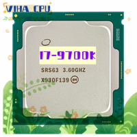 Used Core i7-9700K i7 9700K 3.6GHz Eight-Core Eight-Thread CPU Processor 12M 95W PC Desktop LGA 1151
