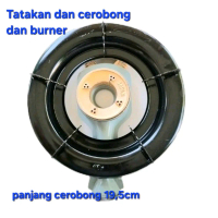 Tatakan Bulat Tebal dan Tungku Set Kompor Gas Bahan Aloy Alumunium Awet Tahan Panas Kompatibel Matsu