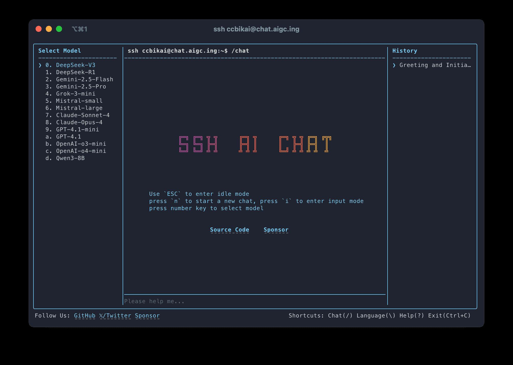 SSH AI Chat Brings React-Based Terminal Interface to LLM Conversations ...
