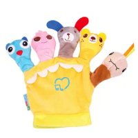 Music Hand Puppets For Kids Little Hands Finger Puppets With 5 Animals Heads Cartoon Imaginative Play Animal Finger Toys Hand