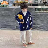 《 229 》 Áo len nam dài tay khí chất HS/Áo len dệt kim cổ chữ V cho trẻ em