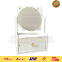 Rak Kosmetik kayu cermin mini murah wpc kotak penyimpanan Skincare