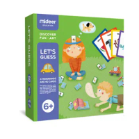 Mideer You Draw Me Guess Board Game Education Toys Cognitive Card Parent-child Interaction Jigsaw Puzzle
