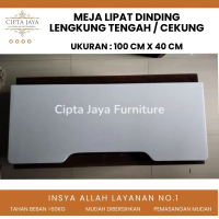 Meja Lipat Dinding Furnitur Kamar Estetik Meja Laptop Meja Gantung LENGKUNG TENGAH Minimalis Multifu