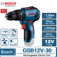 Bosch GSB 12V-30 Professional Cordless Drill/Driver 12V Electric Drill Household Screwdriver Power Tool Multifunction Drills NEW