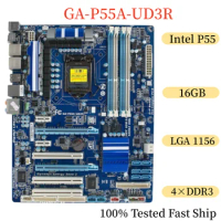 For Gigabyte GA-P55A-UD3R Motherboard 16GB LGA 1156 DDR3 Mainboard 100% Tested Fast Ship