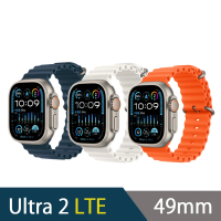 運動錶帶超值組 Apple Apple Watch Ultra2 LTE 49mm(鈦金屬錶殼搭配高山錶環)
