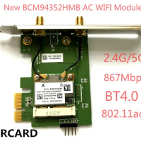 WIRCARD BCM94352HMB 802.11ac 867Mbps Wireless-AC WLAN+ BT 4.0 PCI-EX1 Wireless Desktop Wifi card