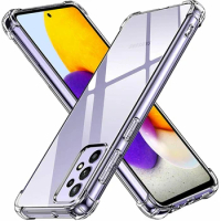 For Samsung A53 5G Case A73 A33 A23 5G A13 4G Crystal Clear TPU Shockproof Cover Galaxy S8 S9 Plus S10 S20 S21 S22 M12 M22 M32