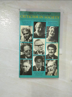 【書寶二手書T4／社會_DYQ】Criticism in Society : Interviews with Jacques Derrid, Northrop Frye, Harold Bloom, 
