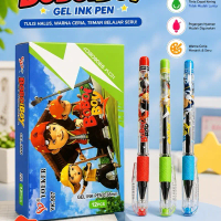 Pulpen YOEKER BOBOIBOY YK 907 - Gel Ink Pen 0.38mm, Warna Ceria, Teman Belajar Seru - Stationery
