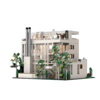 MOC-94307 Douglas House of Richard Meier City Street View Assembly Brick Model 5283 Parts Children's Birthday Toy Custom Gift