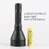 Convoy L21B KP CSLPM1.F1 green light, 21700 flashlight,Lightweight ,long range,with 21700 battery