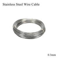0.3mm 304 Stainless Steel Flexible Wire Coil Winding Cable Hard Line Metal Sheet Foil Strip Band Belt Tape Strap Pad Plate 0.3