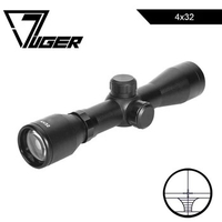 LUGER 4x32 Short Hunting Riflescope Outdoor Airsoft Air Gun Rifle Tactical Scopes Reticle Compact Optics Sight Scope