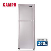 SAMPO聲寶 140公升1級定頻二門電冰箱SR-C14Q(R6)紫燦銀