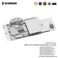 Barrow Full Coverage GPU Water Block For VGA MSI RTX 3090/3080 Ti GAMING X TRIO 5V ARGB 3PIN Motherboard AURA SYNC