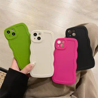 For Vivo X80 Case For vivo X80 Pro X70 Pro Plus X60 X51 X50 Pro X30 p Shockproof Bumper Cover Fashion Cute Curly Wave Coque Case