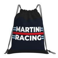 Martini Racing Backpacks Casual Portable Drawstring Bags Drawstring Bundle Pocket Sports Bag Book Bags For Man Woman School