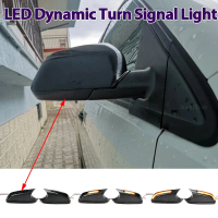 Lampu Penunjuk Blinker Cermin Sisi Kereta, 2 keping, Lampu Isyarat Belok Dinamik LED, Untuk VW Polo 