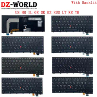 US HB IL GR GK KZ RUS LT KR TH Backlight Keyboard for Lenovo Thinkpad 13 Gen2 G2 T460s T470s S2 2nd Laptop 00PA534 01YR102