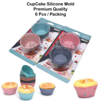 CupCake Muffin Premium Silicone 6 Pcs Cetakan CupCake Silikon Mold Terlaris!!!!!