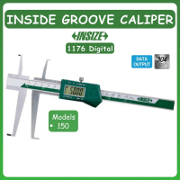 INSIZE Digital Inside Groove Caliper, Upper Jaw 35-6\ 9-150 mm Lower Jaw 59-6\" 15-150 mm (1176-150)