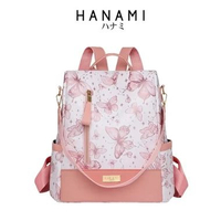 Tas Ransel Youko Pink Wanita Sekolah Premium Kupu Cantik Kupu Kuliah Elegan TA1137P3 Motif
